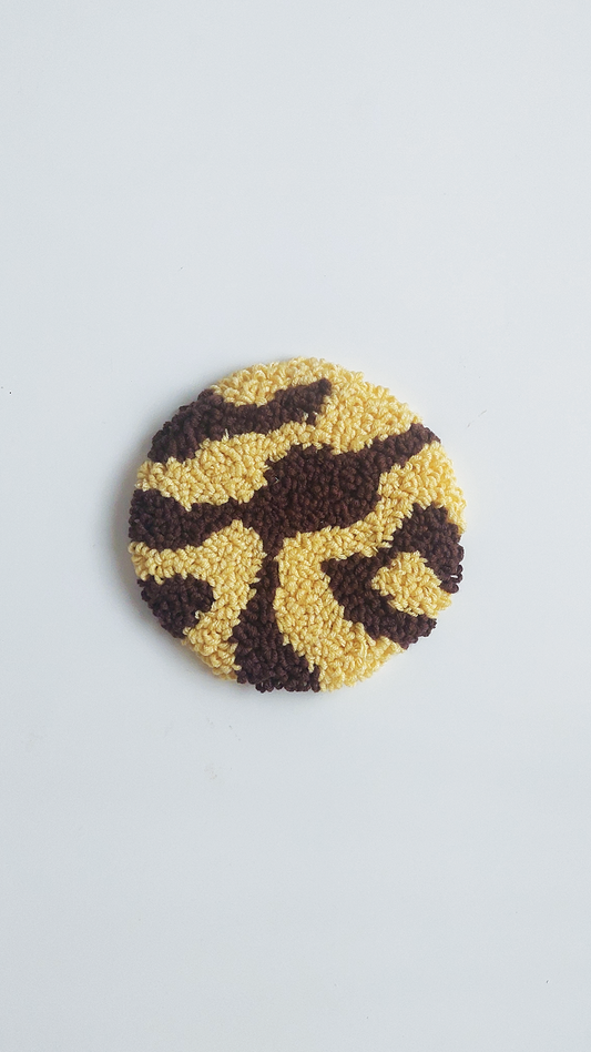 YELLOW SANDY PUNCH COASTER