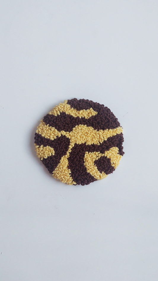 BROWN SANDY PUNCH COASTER