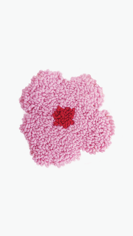 SAKURA PINK FLOWER PUNCH COASTER