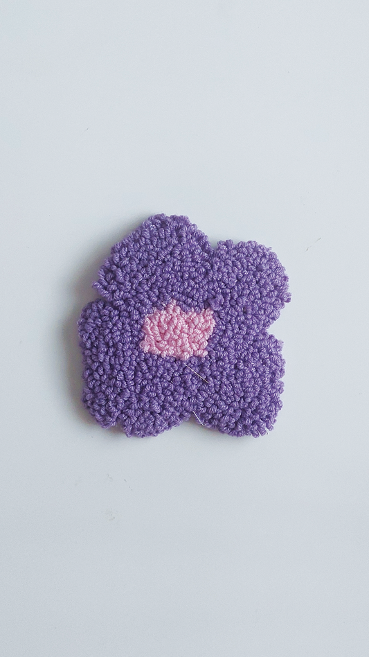 LILAC FLOWER PUNCH COASTER